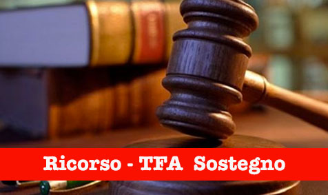 RICORSO PER AMMISSIONE AL TFA SOSTEGNO 2018